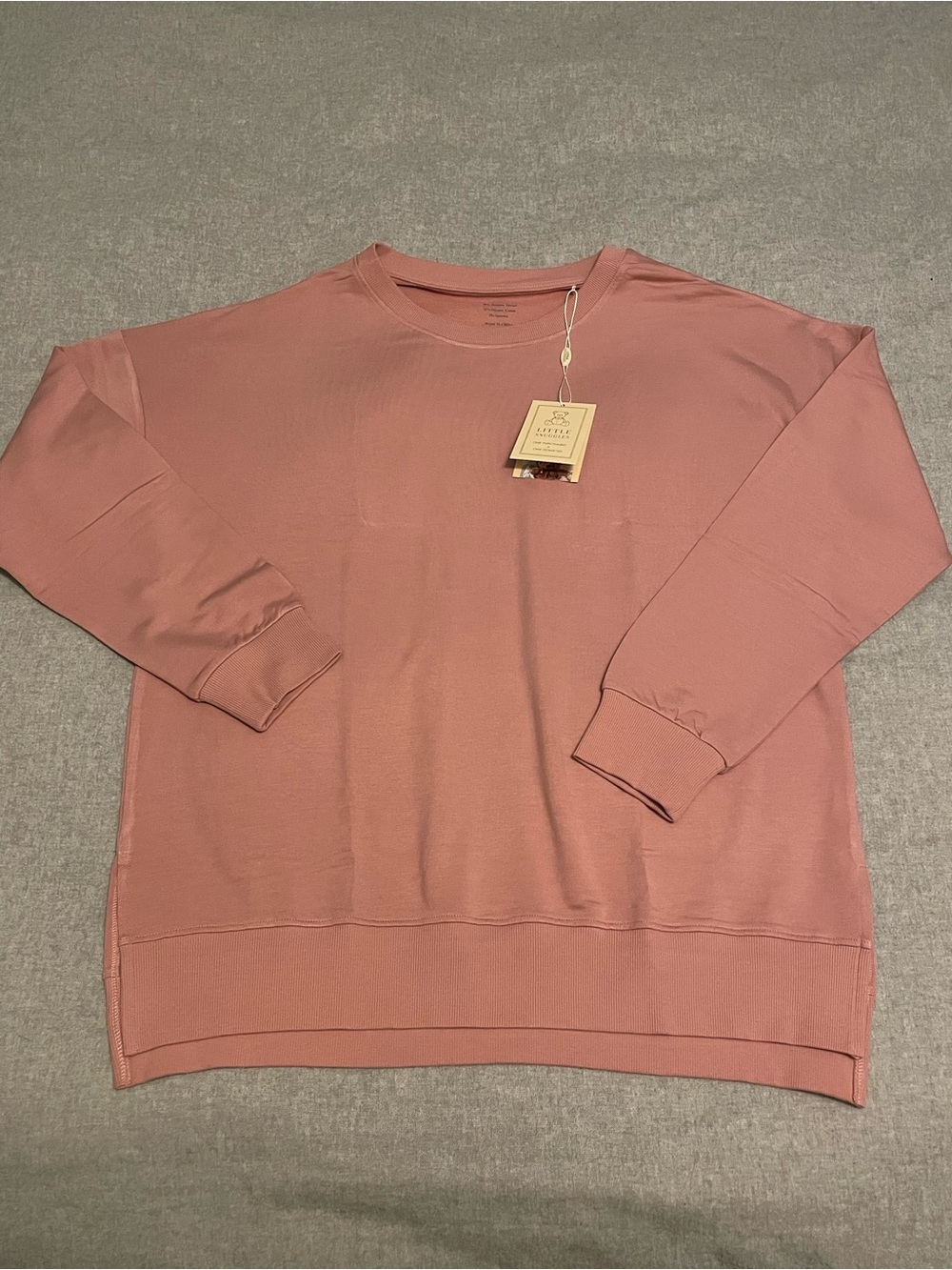 Charlie’s Project Women's Crew Neck Side Slit Sweatshirt